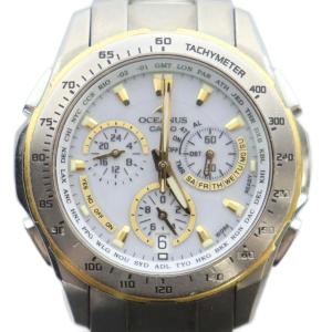 OCEANUS OCW-M800 腕時計 電波ソーラー クロノグラフ カレンダー付き