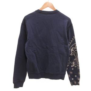 DSQUARED2 スウェット トレーナー ペイズリー プリント M 紺 ネイビー /JS GY18