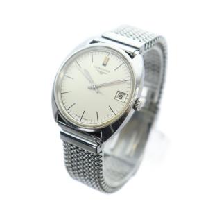 Longines 腕時計 ヴィンテージ ウォッチ 手巻き カレンダー付き デイト シルバーカラー