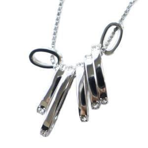 SWAROVSKI ネックレス アクセサリー ペンダント ラインストーン シルバー色 GY18 /MQ