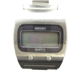 ジャンク品 0432-5001 腕時計 ウォッチ クォーツ デジタル ロゴ シルバー色 GY18 /MQ