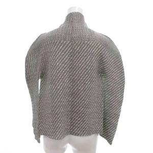 ISSEY MIYAKE プリーツ カーディガン グレー