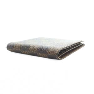 LOUIS VUITTON M60929 ダミエ ポルトビエ 6カルトクレディ 二つ折り財布 ウォレット 札入れ ロゴ 茶 ブラウン
