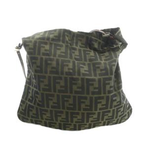 FENDI ショルダーバッグ 総柄 カーキ ブラック