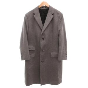 チェスター コート カシミヤ100% グレー