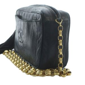 CHANEL ヴィンテージ マドモアゼル フリンジ チェーン ショルダーバッグ ココマーク