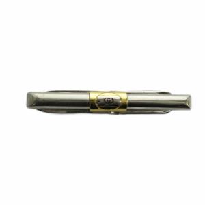ネクタイピン アクセサリー ロゴ シルバー色 GY18 /MQ OH