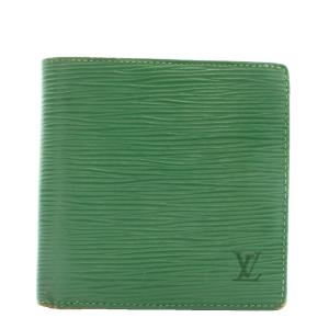 エピ 財布 二つ折り レザー LVロゴ 緑 グリーン /XZ GY11
