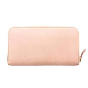 Salvatore Ferragamo 長財布 サイフ ラウンドファスナー 小銭入れあり ガンチーニ ロゴ ピンクベージュ /YJ GY18