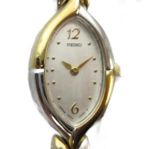 ジャンク品 1E20-6330 腕時計 ウォッチ クォーツ シェル文字盤 シルバー色 ゴールド色 GY18