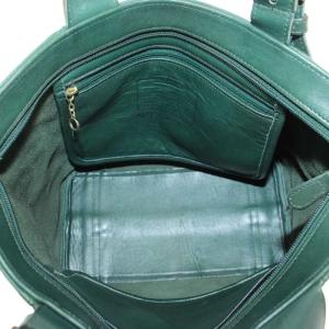 COACH オールドコーチ ハンドバッグ トート レザー 無地 緑 グリーン 4133 /XZ GY11