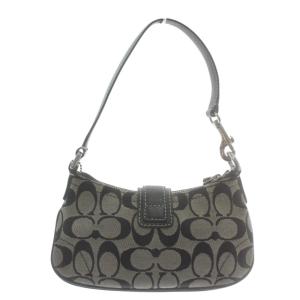 COACH 6362 アクセサリーポーチ ハンドバッグ シグネチャー グレー