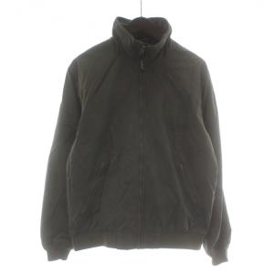 ウォームアップジャケット ブルゾン アウター ナイロン ジップアップ ロゴ 刺繍 S カーキ 500395