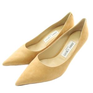パンプス スエード ポインテッドトゥ ピンヒール 36.5 23.5cm ベージュ /XZ GY11