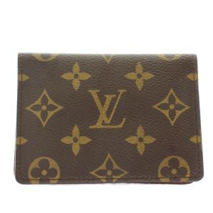 モノグラム ポルト2カルト ヴェルティカル パスケース 定期入れ カードケース 二つ折り PVC レザー