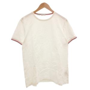 アイコンワッペン ストレッチ バインダーネック Tシャツ 刺繍 半袖 XXL 白 ホワイト I10918C71600