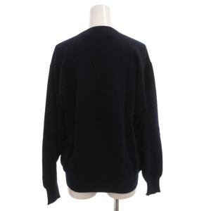 BALLANTYNE ニット セーター カシミヤ 花柄 38 ネイビー