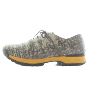 KENZO スニーカー レザー ローカット ビブラムソール パイソン柄 42 27cm ベージュ 黒 ブラック M253