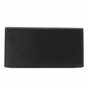 dunhill 長財布 お札入れ 二つ折り レザー ロゴ シルバー金具 黒 ブラック /XZ GY11