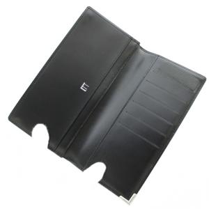 dunhill 長財布 お札入れ 二つ折り レザー ロゴ シルバー金具 黒 ブラック /XZ GY11