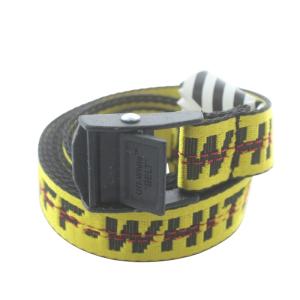 インダストリアル ベルト INDUSTRIAL BELT ストラップ ナイロン ロゴ 総柄 O/S 黄色