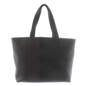 トートバッグ ハンド レザー ストライプ ロゴ 茶色 ブラウン ボルドー 黒 ブラック /XZ GY18