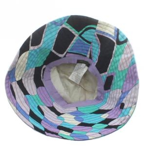 Emilio Pucci 帽子 バケットハット バケハ 幾何学模様 総柄 マルチカラー 61GF01 /XZ GY18