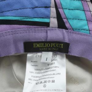 Emilio Pucci 帽子 バケットハット バケハ 幾何学模様 総柄 マルチカラー 61GF01 /XZ GY18