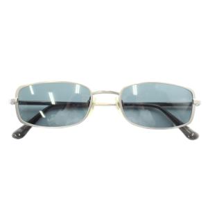 眼鏡 サングラス メタルフレーム カラーレンズ スクエア ロゴ 5019-135 シルバー色 275-S