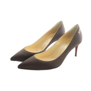 パンプス ハイヒール ポインテッドトゥ 36.5 23.5cm 茶 ブラウン GY18 /MQ