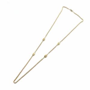 ネックレス アクセサリー CD ロゴ チェーン ロング ゴールド色 GY11 /MQ OH