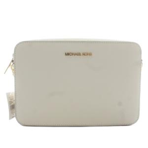 ショルダーバッグ PVC レザー チェーン ロゴ ゴールド金具 白 ホワイト 35T8GTTC9L /XZ