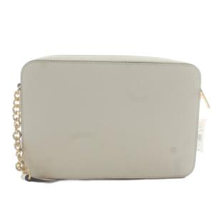 MICHAEL KORS ショルダーバッグ PVC レザー チェーン ロゴ ゴールド金具 白 ホワイト 35T8GTTC9L /XZ
