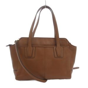 COACH 2WAY ショルダーバッグ ハンド レザー 茶 ブラウン /NU GY11