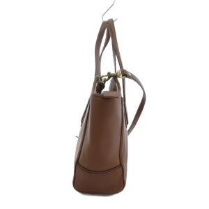 COACH 2WAY ショルダーバッグ ハンド レザー 茶 ブラウン /NU GY11