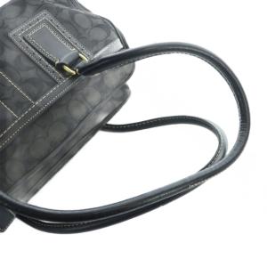 COACH 10533 トートバッグ ハンド キャンバス レザー シグネチャー 黒 ブラック GY11 /MQ