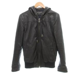 ラムレザー ジャケット 44 ブラック