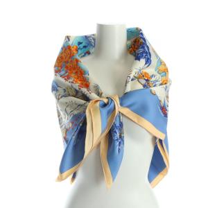 カレ90 Pythagore 大判スカーフ シルク マルチカラー