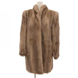 銀サガ ファーコート ミンク 11 ブラウン