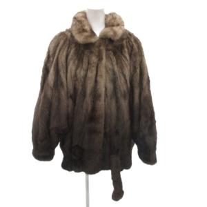 ROYAL 銀サガ ミンクファーコート 36 ブラウン