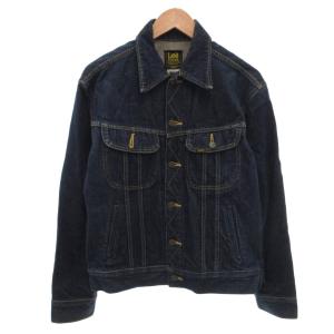 デニムジャケット Gジャン ブルゾン ロゴ L 濃紺 インディゴ /FF  GY11