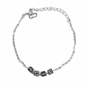 Christian Dior ブレスレット ロゴキューブ アクセサリー ロゴ シルバー色 GY11 /MQ OH