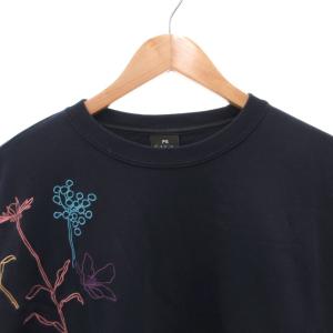PAUL SMITH スウェット トレーナー 刺繍 長袖 2L 紺 ネイビー /FF GY18