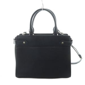 kate spade new york D411 ハンドバッグ ショルダー 2WAY レザー ロゴ 黒 ブラック GY18 /MQ