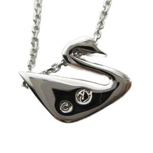 SWAROVSKI ネックレス アクセサリー ペンダント ロゴ シルバー色 GY18 /MQ