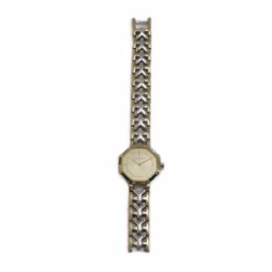 YVES SAINT LAURENT ジャンク品 2200-241762 腕時計 ウォッチ クォーツ ローマン ロゴ シルバー色 ゴールド色