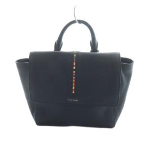 ハンドバッグ レザー ロゴ 紺 ネイビー GY18 /MQ