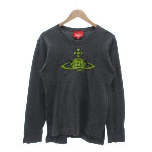 ボアオーブパッチ刺繍ボーイズTシャツ カットソー 2 オーブロゴ 長袖 杢グレー 16-12-312017