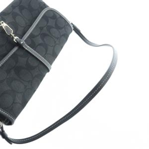 COACH 6348 ハンドバッグ ミニ シグネチャー キャンバス レザー 黒 ブラック GY18 /MQ