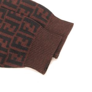 FENDI ズッカ柄 ニット プルオーバー 46 ブラウン